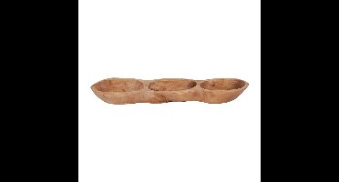 Borreltrio olijfhout - 39x10x4 cm